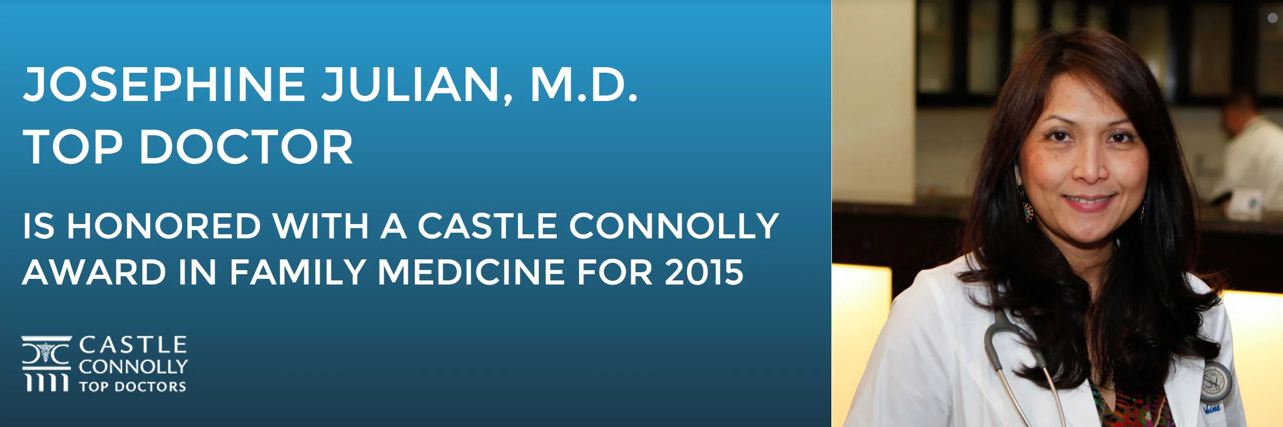 Dr. Julian Is A Castle Connolly Top Doctor!