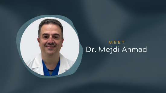 Dr. Mejdi Ahmad Joins Our Team!