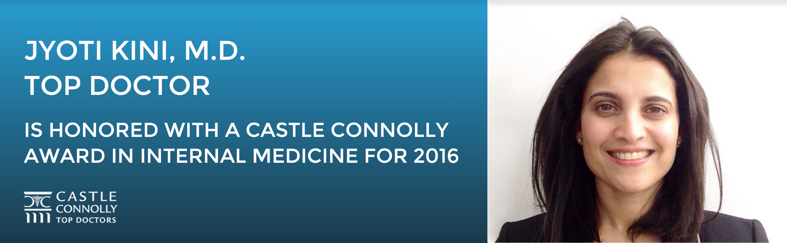 Dr. Kini Is A Castle Connolly Top Doctor!